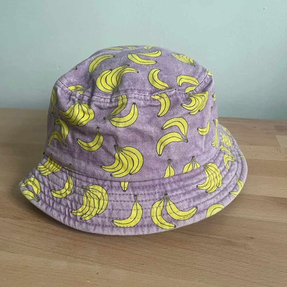 Empyre Banana Bucket Hat | Purple and Yellow | Y2K - Picture 3 of 6